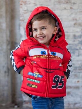 Disney Red Lightning McQueen Racing Puffer Jacket